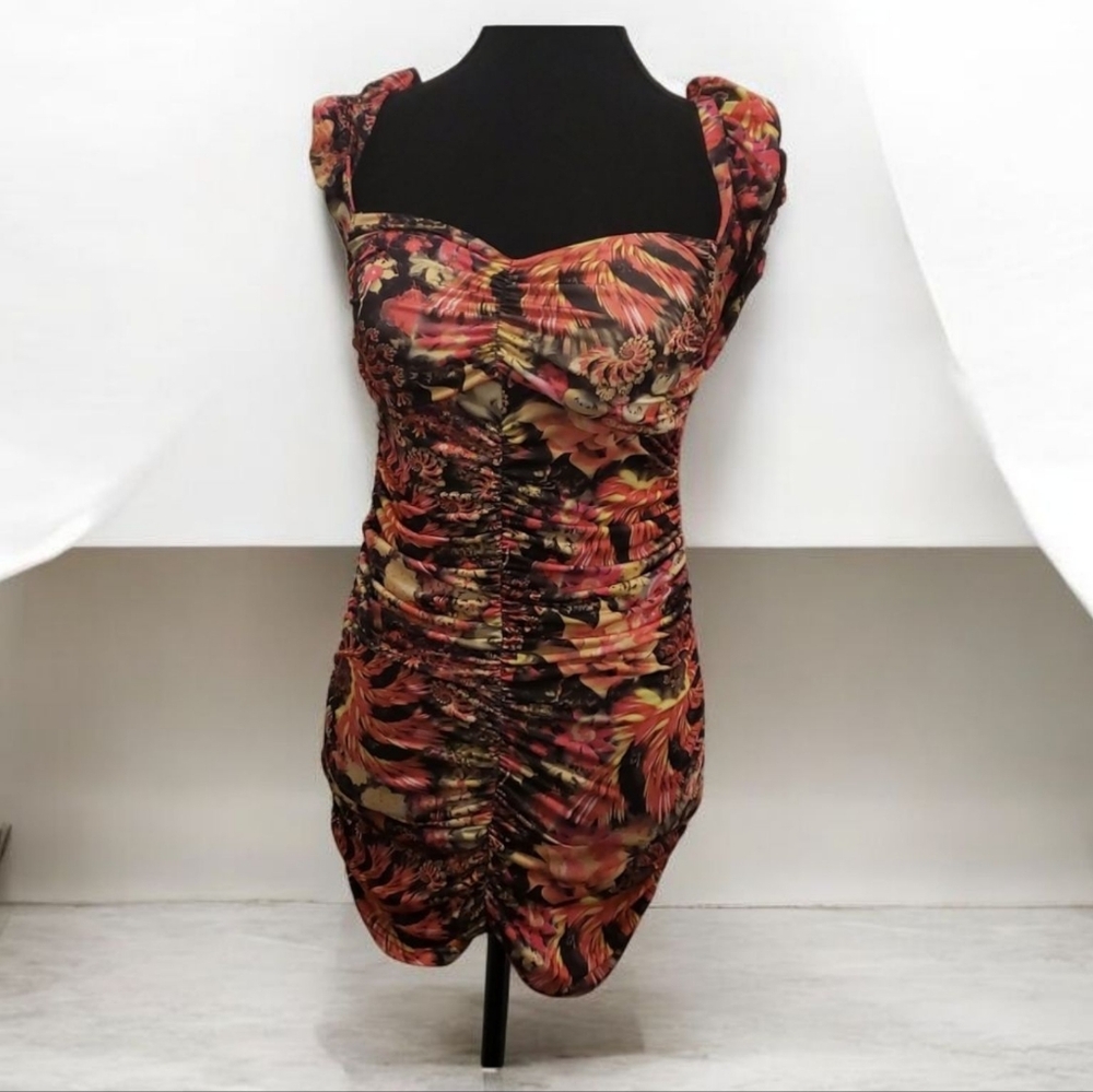 Cocktail party dress size S Floral color
